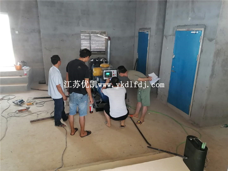 2020年7月25日，120KW濰柴雷納交付廣西某安置房備用電源使用