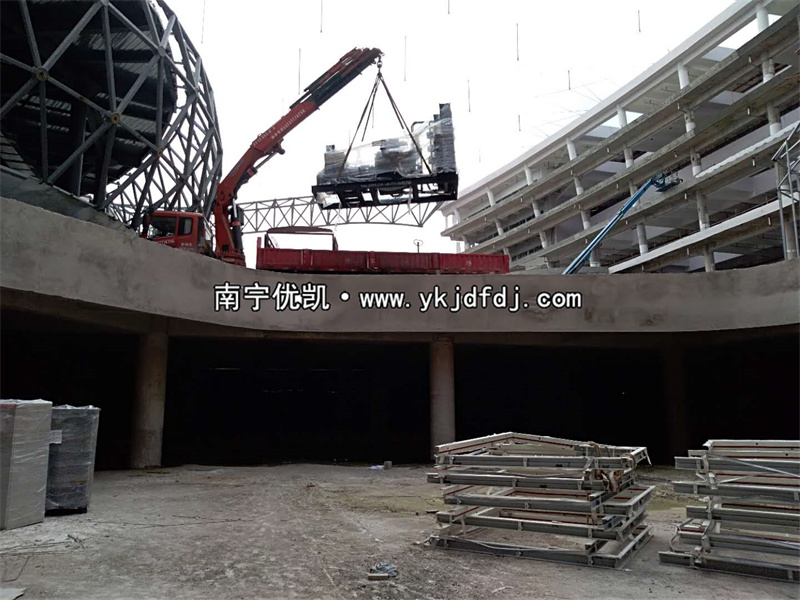 2022年6月15日，900KW上柴發(fā)電機(jī)組帶ATS柜通過(guò)驗(yàn)收交付某產(chǎn)業(yè)園